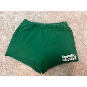 Mayfair Group Empathy Always Green Cozy 100% Cotton Short Pockets Drawstring M/L